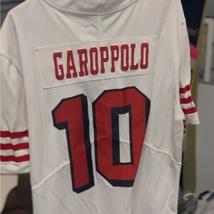 White and Red Football Jersey